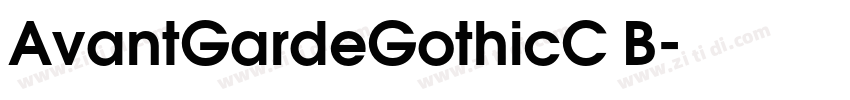 AvantGardeGothicC B字体转换